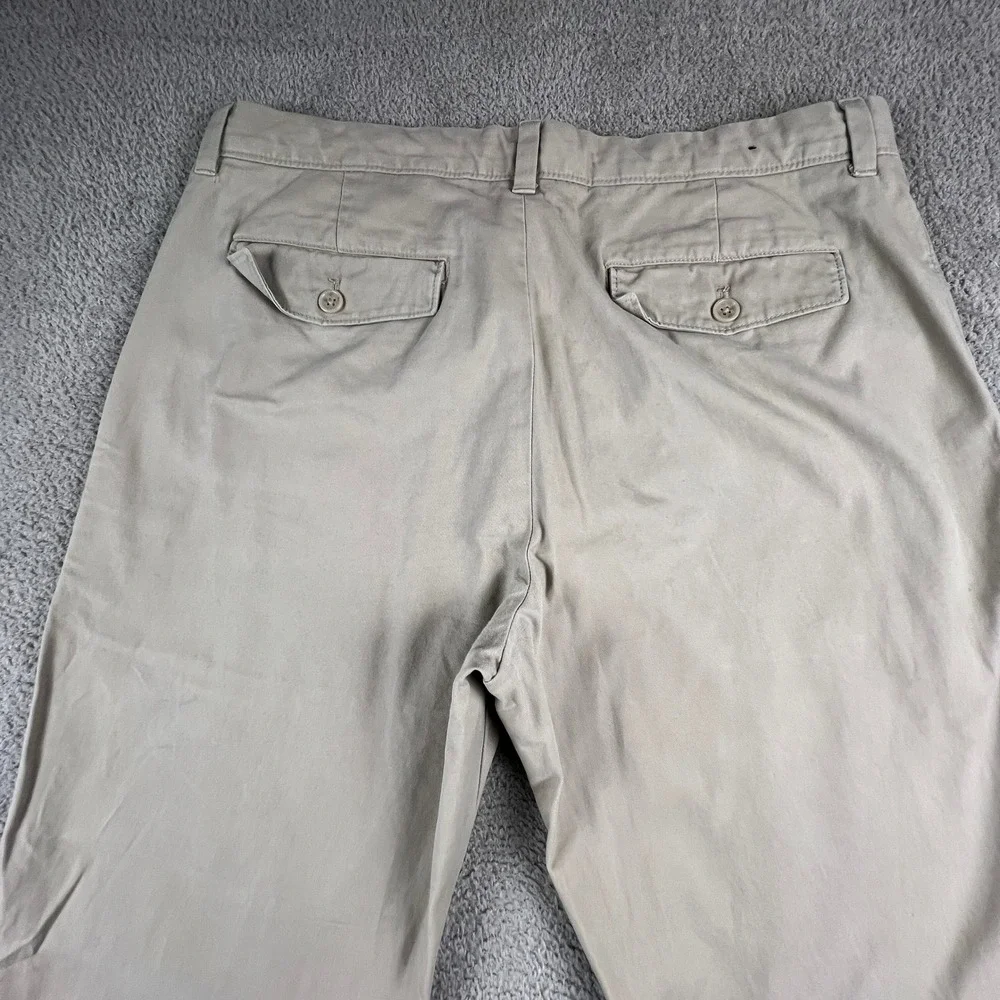 Banana Republic‎ Mens Chino Pants Khaki Wide Straight Leg 34x34 Kentfield Skater